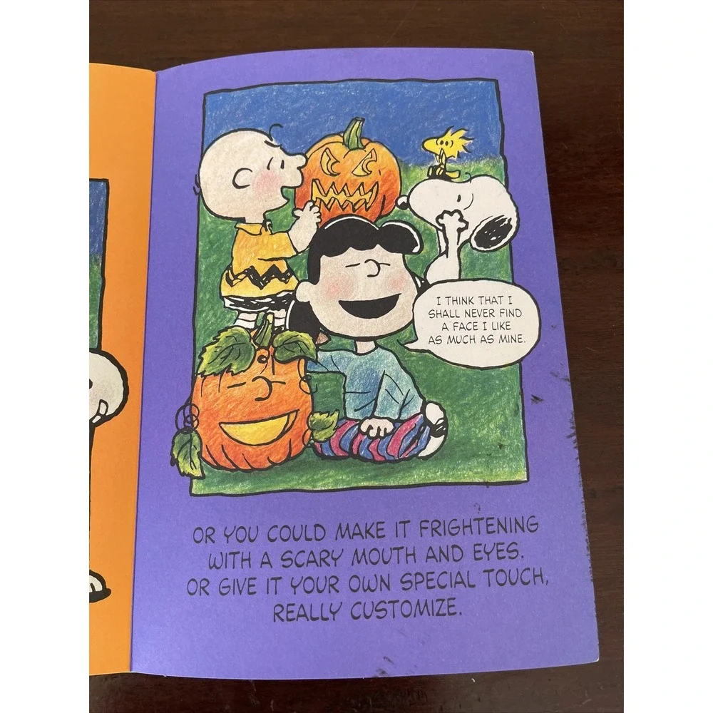 Vintage Hallmark Peanuts Halloween Greeting Card Folding Pumpkin Patch‎ Unused